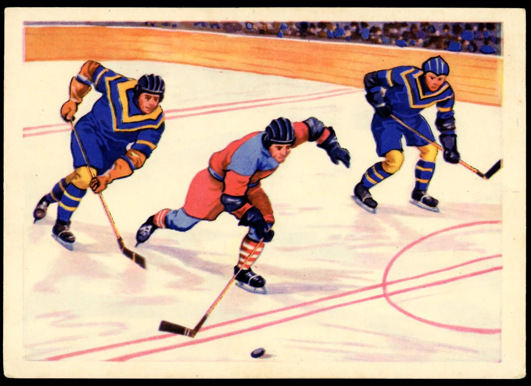 Советские виды спорта. Открытки с советскими хоккеистами. Советские плакаты хоккей. Советский спортивный плакат хоккей. Открытки СССР хоккей.