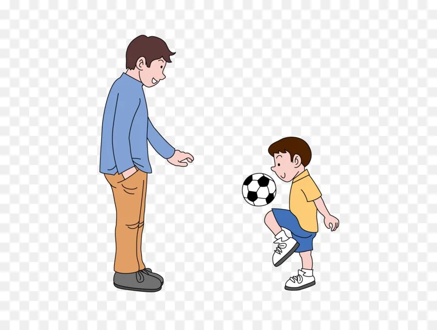 Папа играет в футбол мультяшный. Мультяшные папа с мячом. Папа играет с сыном мультяшный. Футбол с папой. Папа играет в футбол