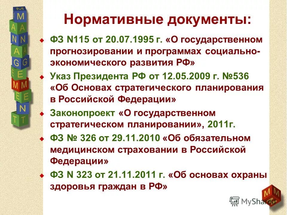 Закон о государственном прогнозировании и программах. Закон о государственном прогнозировании и программах