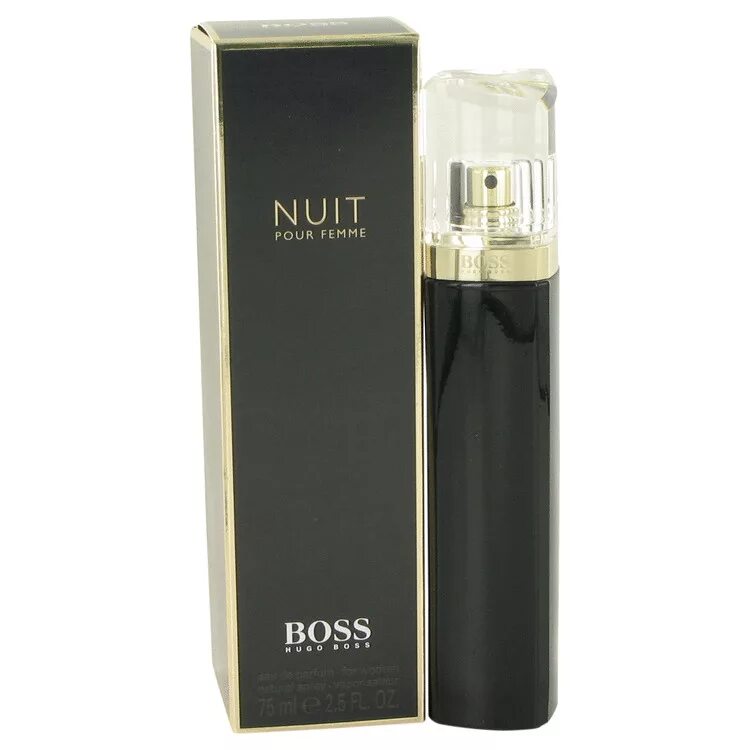 Духи босс черные. Hugo Boss nuit 75ml. Hugo Boss femme nuit EDP 75 ml. Nuit Boss 75ml. Boss nuit pour femme Hugo Boss.