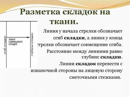 Разметка ткани