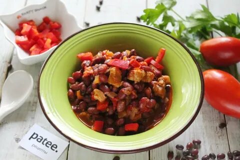 Калорийность тушеной фасоли с овощами