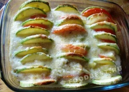 Кабачки с картошкой в майонезе