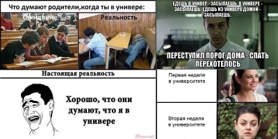 шутки про универ