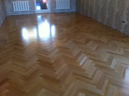 Паркет после циклевки