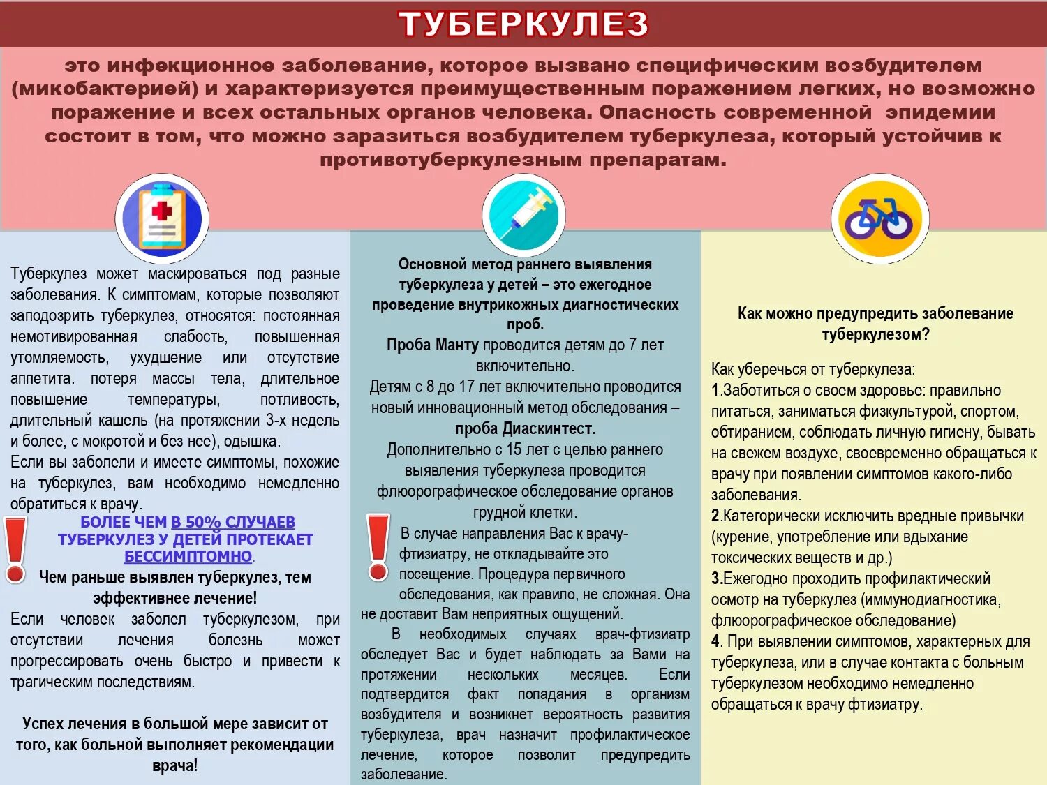 Тест определения заболевания. Памятка по профилактике туберкулёзной инфекции. Туберкулёз профилактика заболевания. Памятки по инфекционной заболеваемости. Памятка для больных туберкулезом.