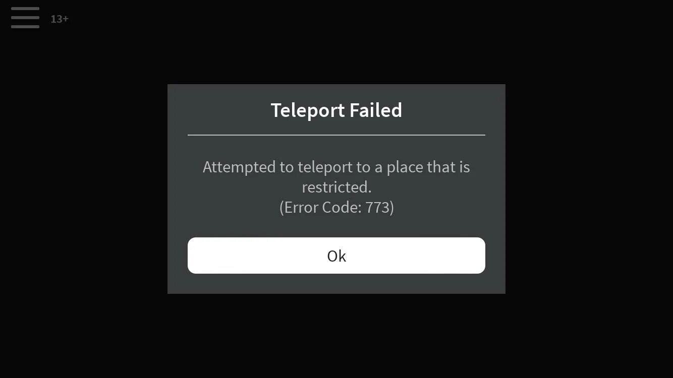 Failed connect to the game id 17