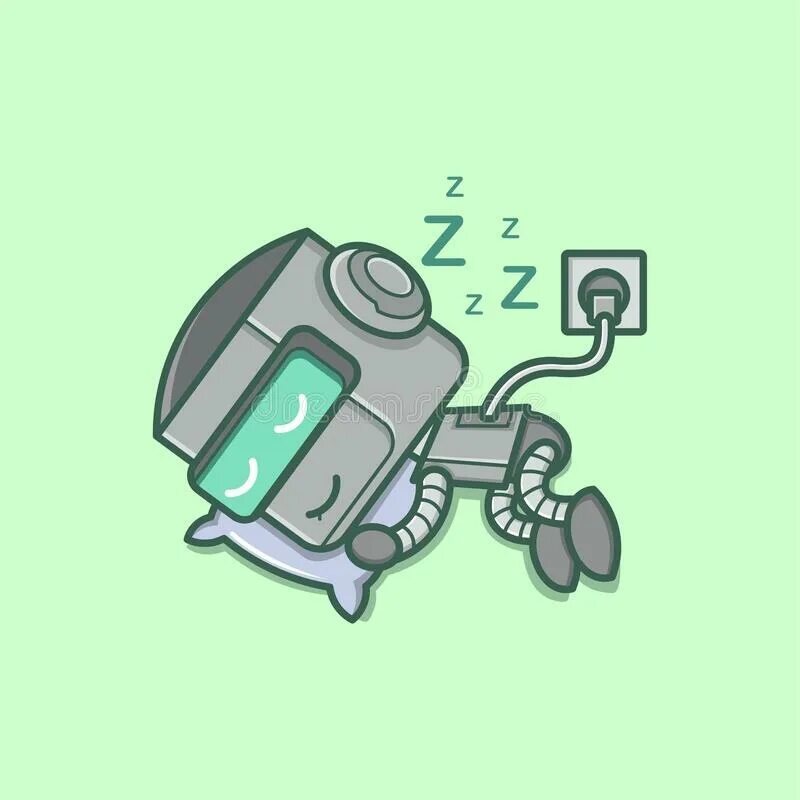 Tired robot
