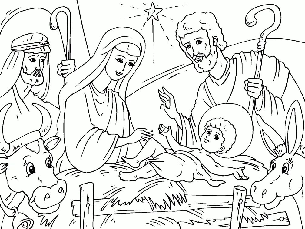 Nativity Play Christmas Coloring Pages Nativity coloring pages, Angel coloring p