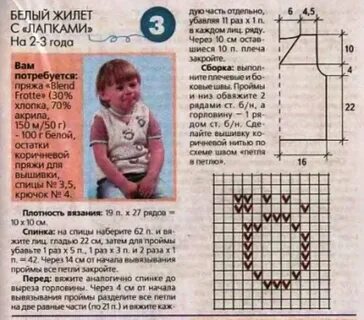 Схемы вязания спицами для начинающих детские