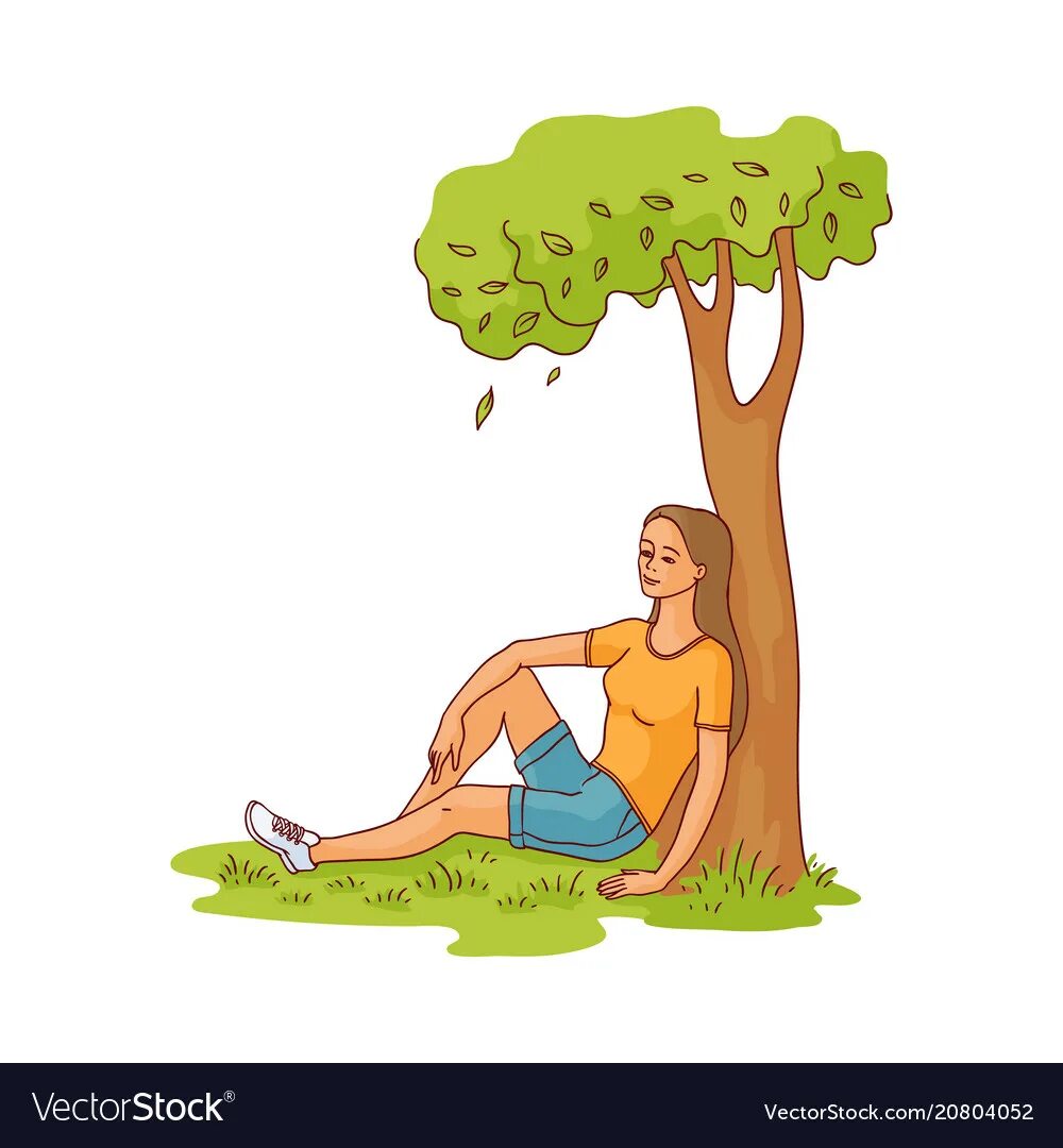 Sit under the tree