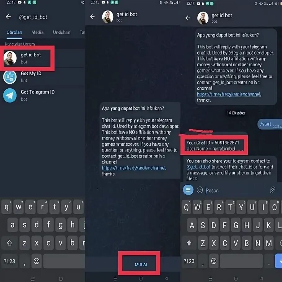 Get any telegram id bot. Get any telegram id bot