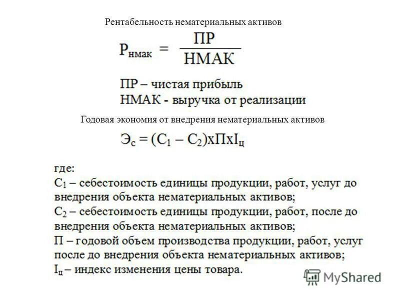 Доход от нематериальных активов. Емкость нематериальных активов формула. Рентабельность НМА. Доходность нематериальных активов. Доходность нематериальных активов формула.