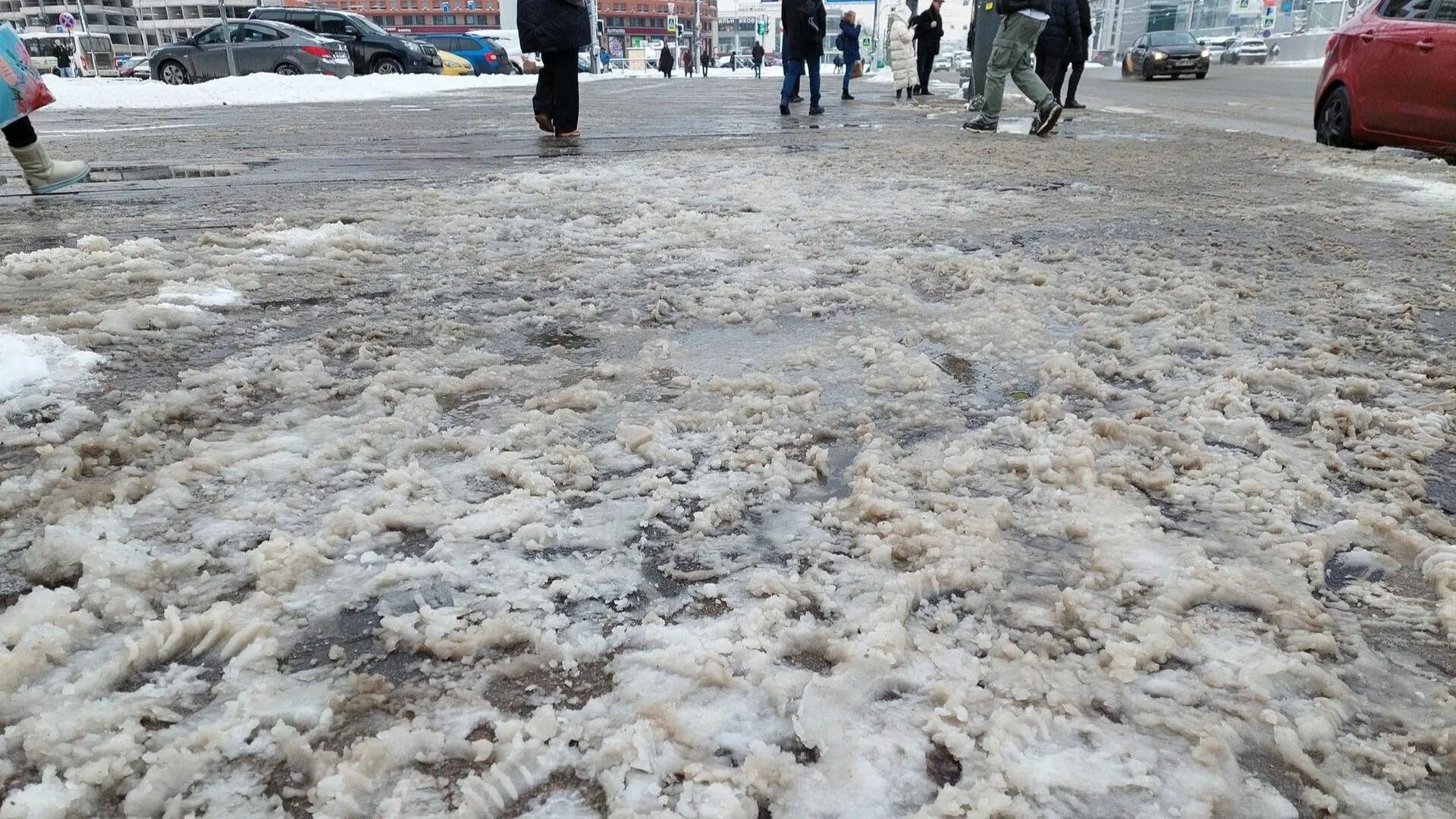 Питер утонет. Гололед. Снегопад в городе. Снежная улица. Снег.