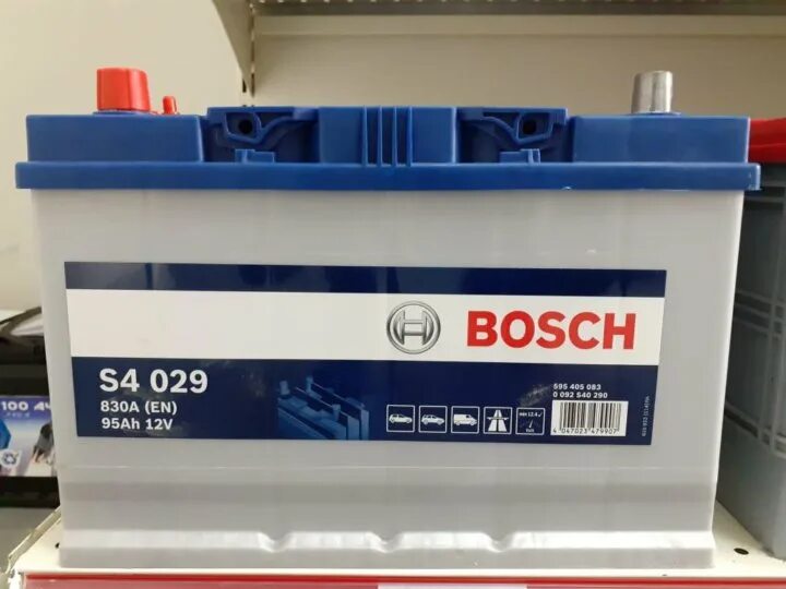 Аккумулятор бош Азия 95 Ач. Bosch s4 028 830а 95ah. АКБ бош 95 ампер часов. АКБ бош Азия 55. Asia 95