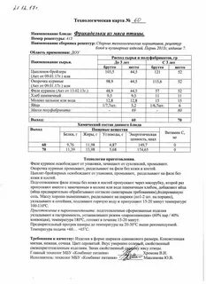 Сборник технологических карт для детского сада