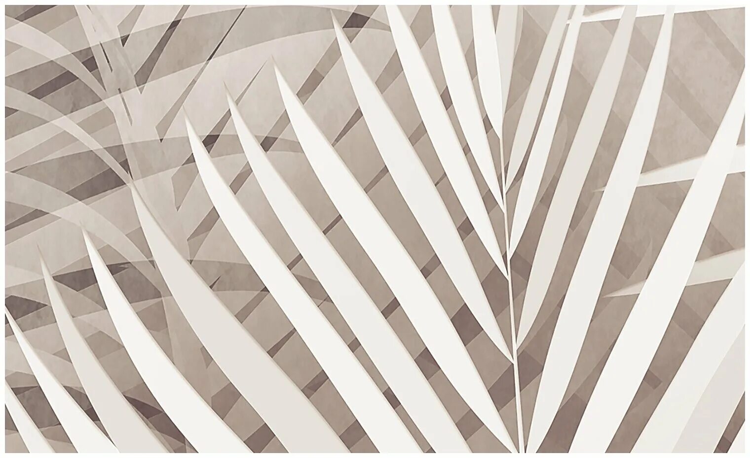 Обои листья бежевые в интерьере. 10. Обои листья пальмы в спальне. Фотообои листья перья. Аффреско банановые листья.