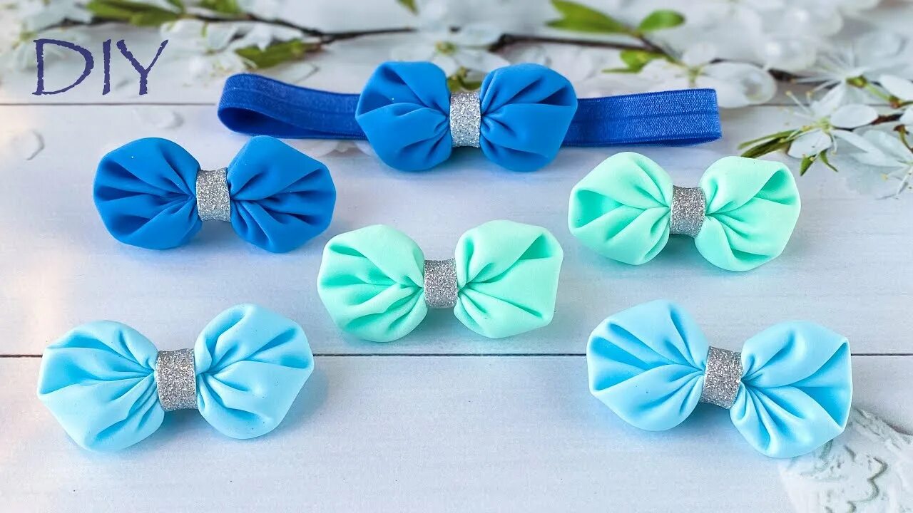 бантики из фома мастер класс. бантики. бантики из фома глиттерного. бантики из фоамирана. объемный бант из фоамирана.