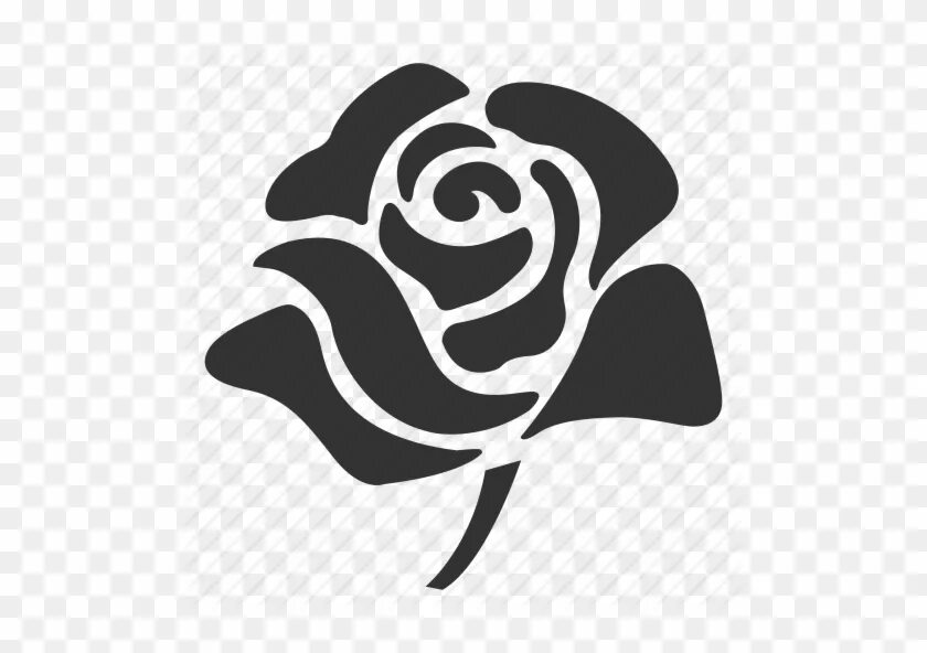 Rose icons. Значок розочки. Розочка силуэт.