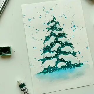 Елка фломастерами