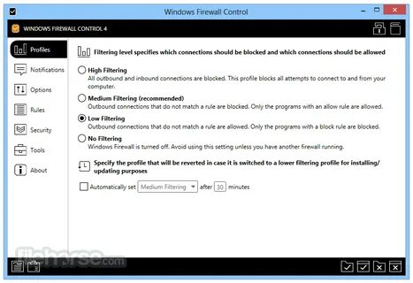 Firewall control