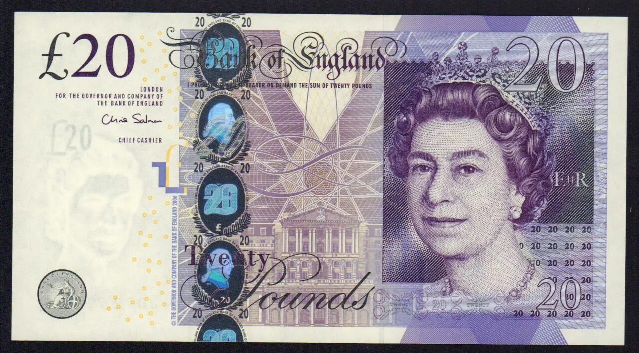 20 фунтов в рублях на сегодня. Банкнота Англии 20 фунтов. 20 Фунтов стерлингов с Уильямом Тернером.