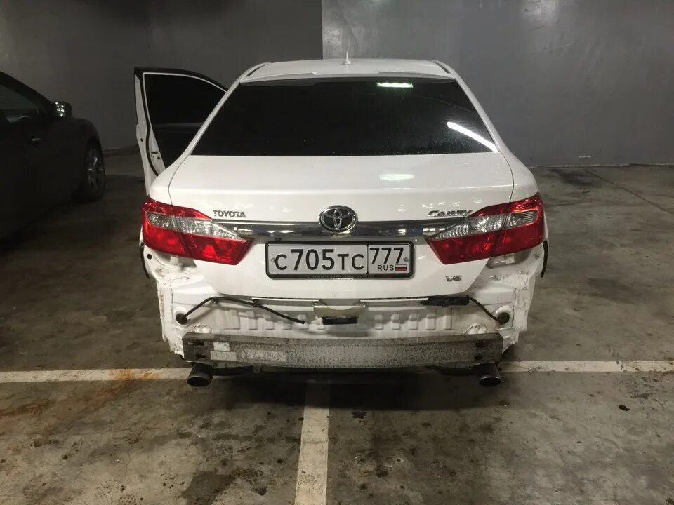 Накладка на бампер - Toyota Camry (XV50), 3,5 л, 2013 года тюнинг DRIVE2