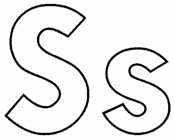 Английская буква s. Буква s шаблон. Большая буква s. Трафарет буквы s.