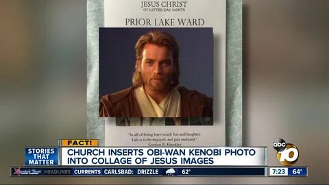 Obi Wan Kenobi Jesus : Mum, that's not a picture of Jesus Star Wars.