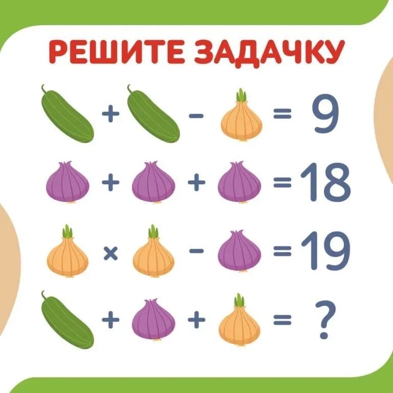 Мама загадала дочкам математическую задачку девочкам