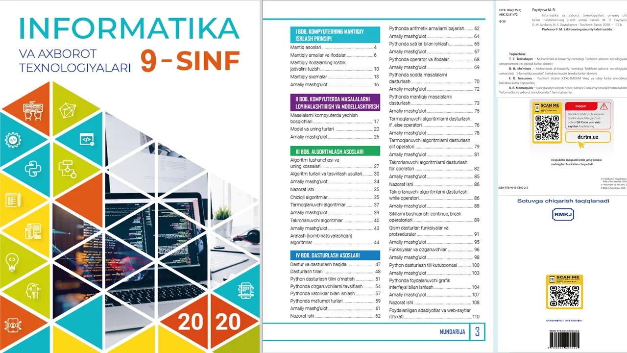 Informatika nazorat ishi. 9-Sinf Informatika. 9-Sinf Informatika kitobi 2020. Informatika darsligi. 9 Informatika kitobi.