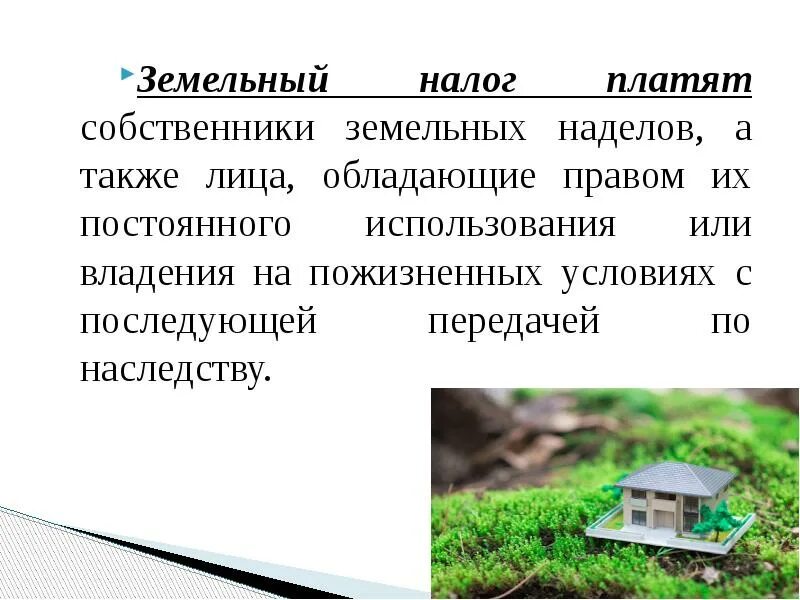 Земельный налог прошлого периода. Земельный налог. Земельный налог это налог. Налогообложение земли. Земельный налог презентация.