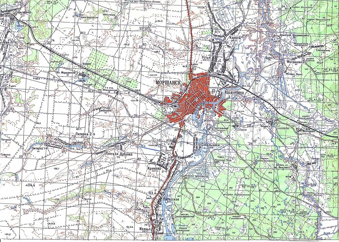 Карта окрестностей города. Карты Генштаба n37. Топографические карты СССР N-37 (Г) 1:100000.. Карта Генштаба Тамбовской обл. Карта масштаба 100000 Генштаб.