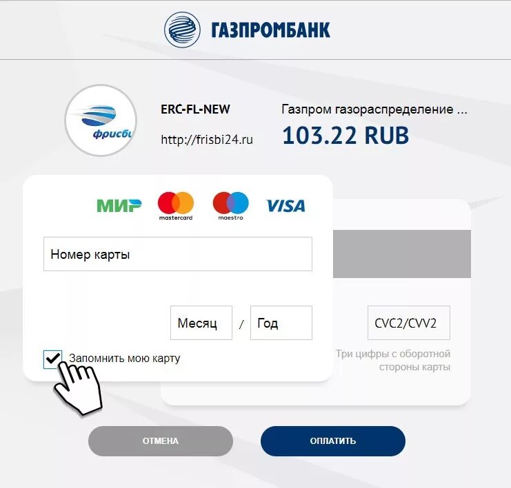 Через приложение мир можно оплачивать
