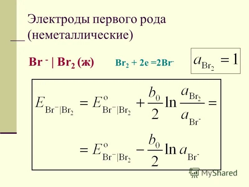 Электроды первого рода