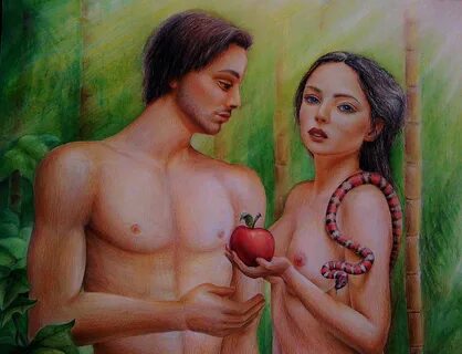 2365x1810 Speed Drawing Adam And Eve (The First Sin) .