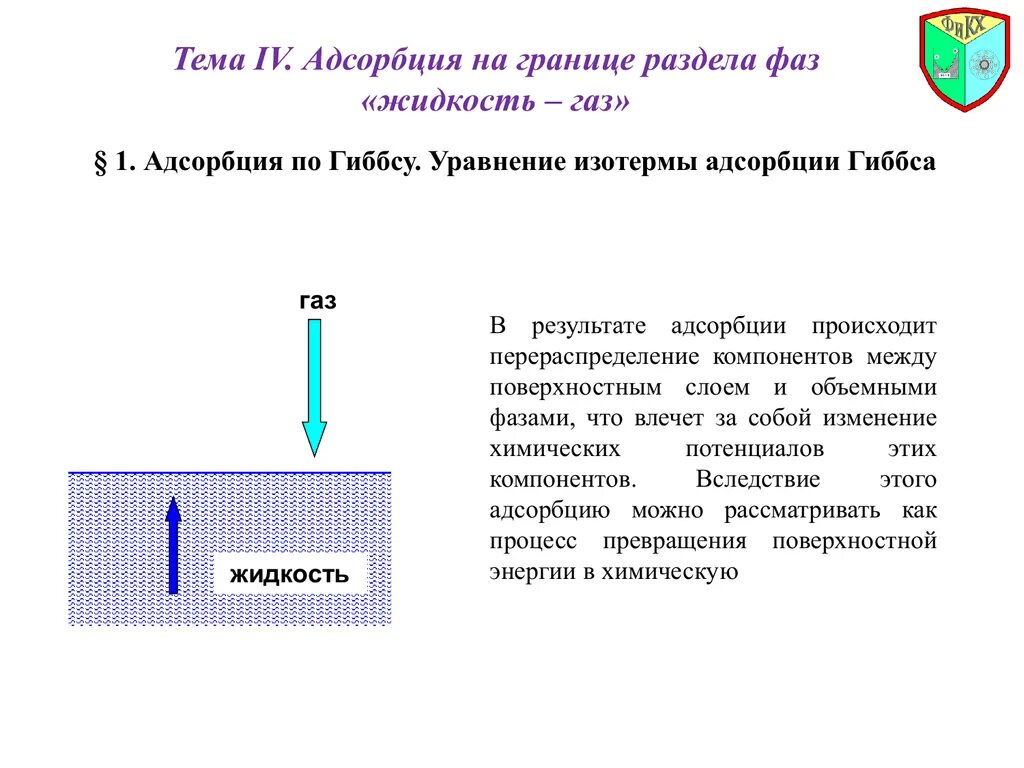 Адсорбция пав на границе жидкость-ГАЗ. Адсорбция пав на разделе жидкость ГАЗ. Уравнение Гиббса для адсорбции на границе жидкость ГАЗ. Адсорбция на границе раздела фаз. Адсорбция на границе