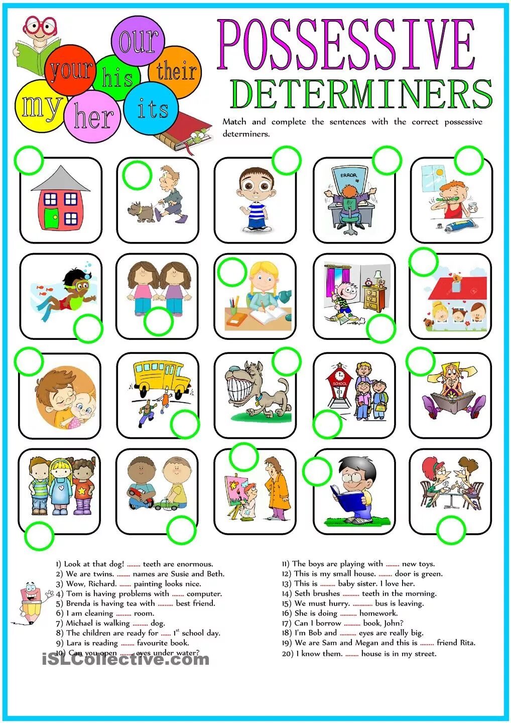 Do your his her homework. Притяжательные местоимения Worksheets. Притяжательные местоимения в английском языке Worksheets. Possessive pronouns Worksheets. Possessive pronouns for Kids.