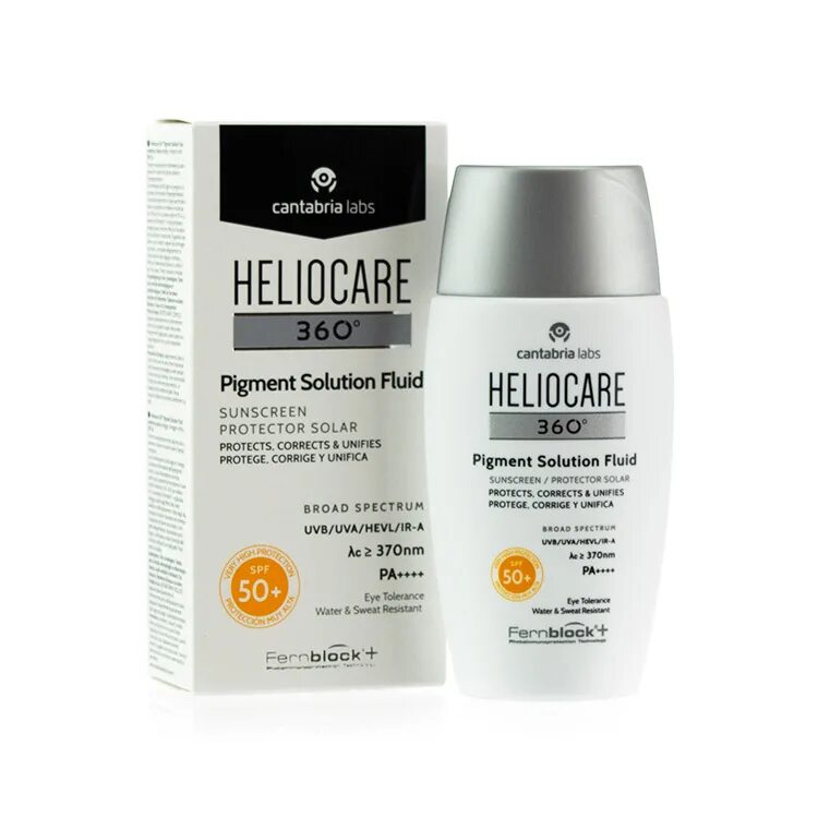 Heliocare 360 fluid. Heliocare 360° pigment solution fluid. cantabria labs косметика spf. крем heliocare 360. cantabria spf heliocare.
