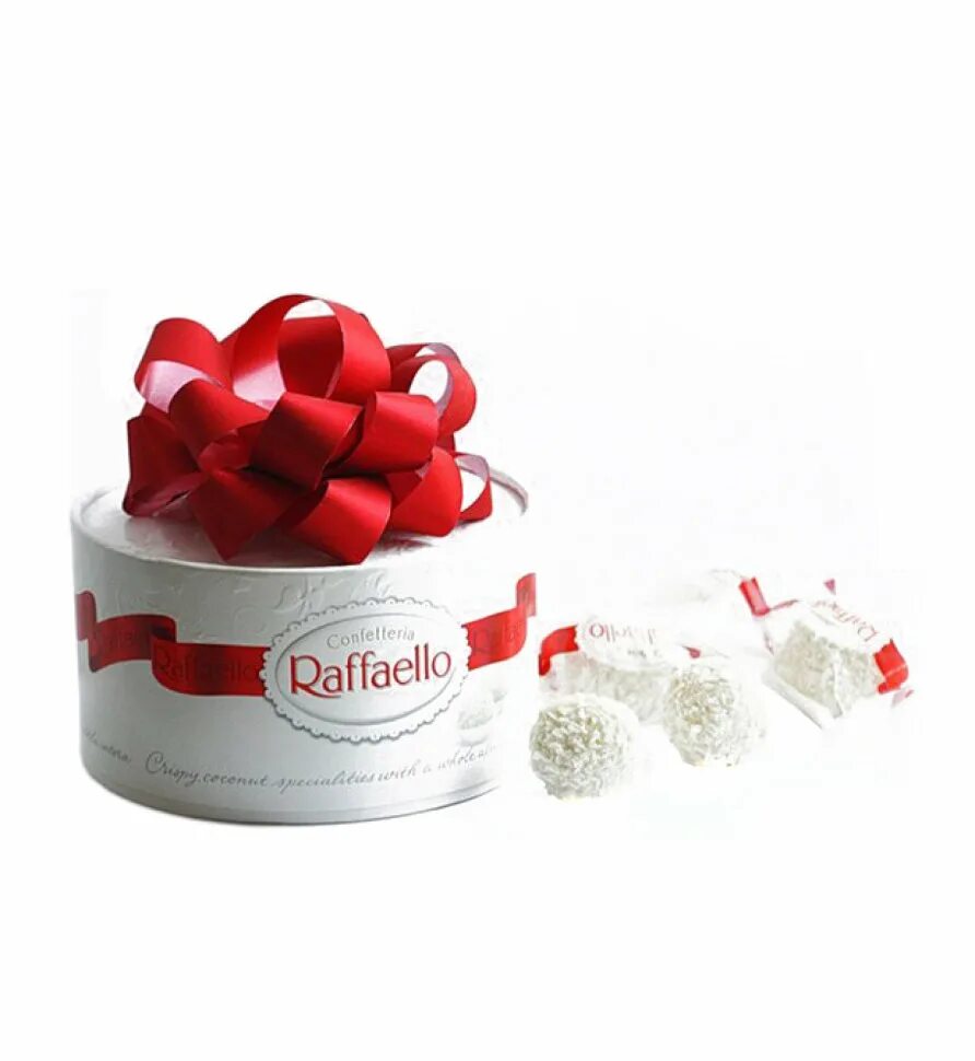 Рафаэлло круглая коробка. Конфеты ferrero рафаэлло т10 100г торт. Конфеты raffaello 100 гр. Рафаэлло с бантом. Рафаэлло конфеты.