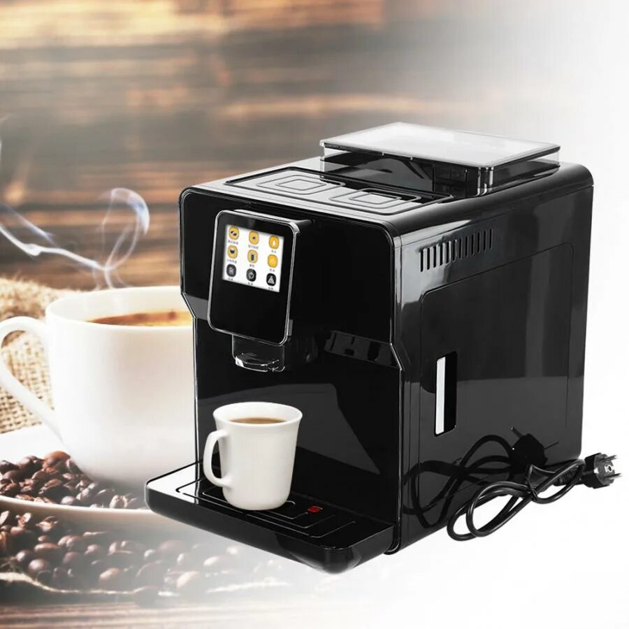 Кофе для автоматических кофемашин. Китайские кофемашины. Кофемашина Китай с экраном. Капучино машинка.
