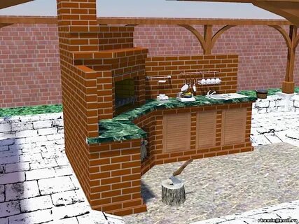 Зона из кирпича своими руками