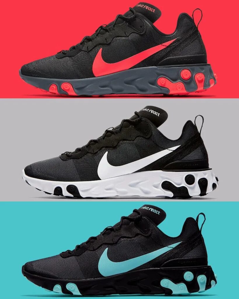 Nike element 55. Найк реакт 55. Nike React element 55. Кроссовки найк реакт мужские.