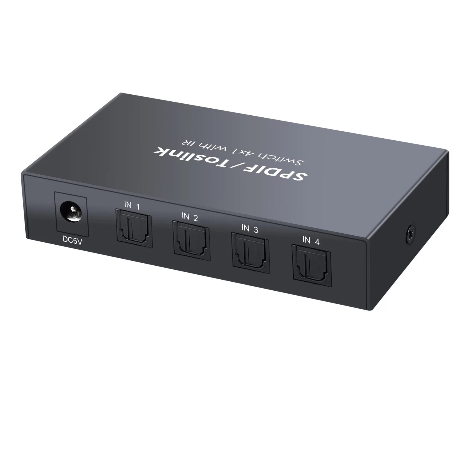 Свитчер. SPDIF Toslink Switcher. Optical Switch DH-pfo2410r. Коммутатор Audio in/out. Аудио свитч.