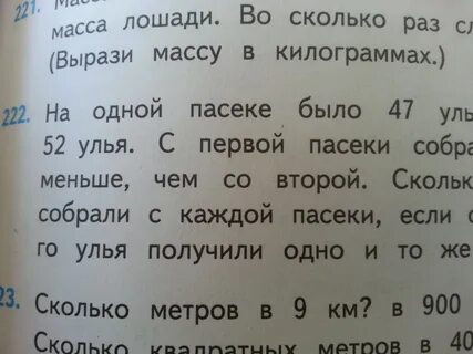 На двух пасеках одинаковое количество ульев