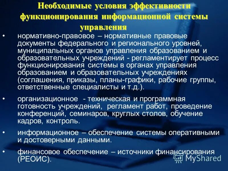 Условия функционирования и условия использования. Развитие Единой образовательной информационной среды. Аспекты регионального уровня системы образования. Условия функционирования стационарного интернета на базовом уровне.