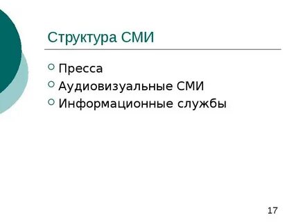 Массовые информационные связи