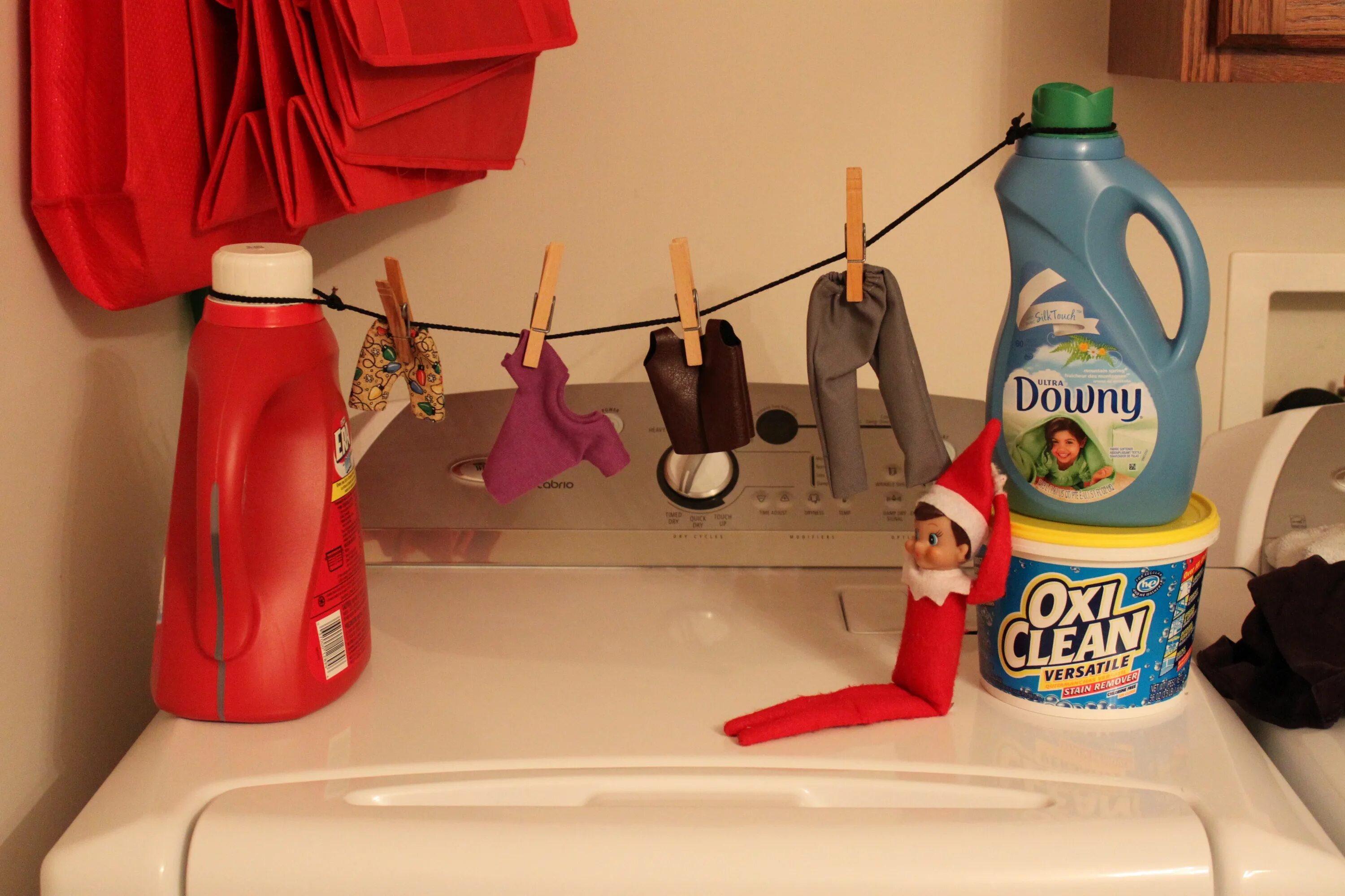 A is on the shelf. A is on the shelf