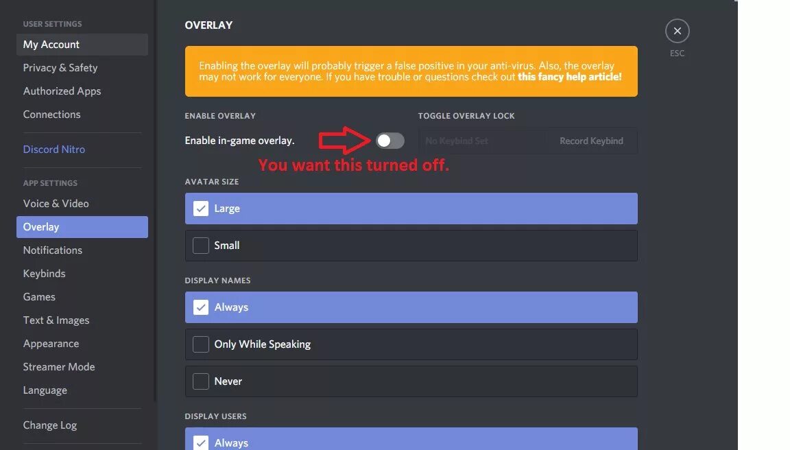 Как в дискорде убрать отображение игры. Игровой оверлей Дискорд. Оверлей дискорда в игре. Оверлей в дискорде. Отключить оверлей Дискорд.