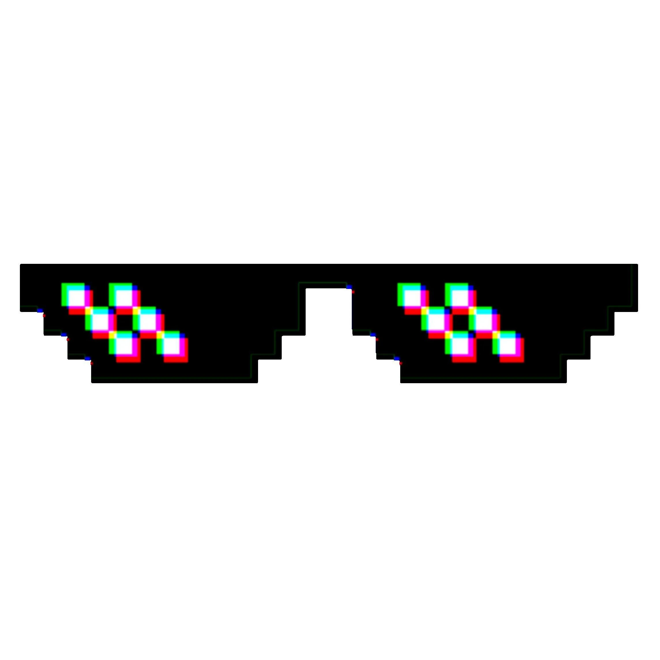 Очки пикапера. Пиксельные очки Thug Life. Очки MLG Green Screen. Пиксельные очки MLG. Очки Патриот PPG 5.